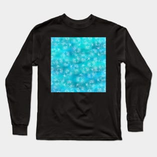 Deep ocean view, shells, sea snails, nautical print Long Sleeve T-Shirt